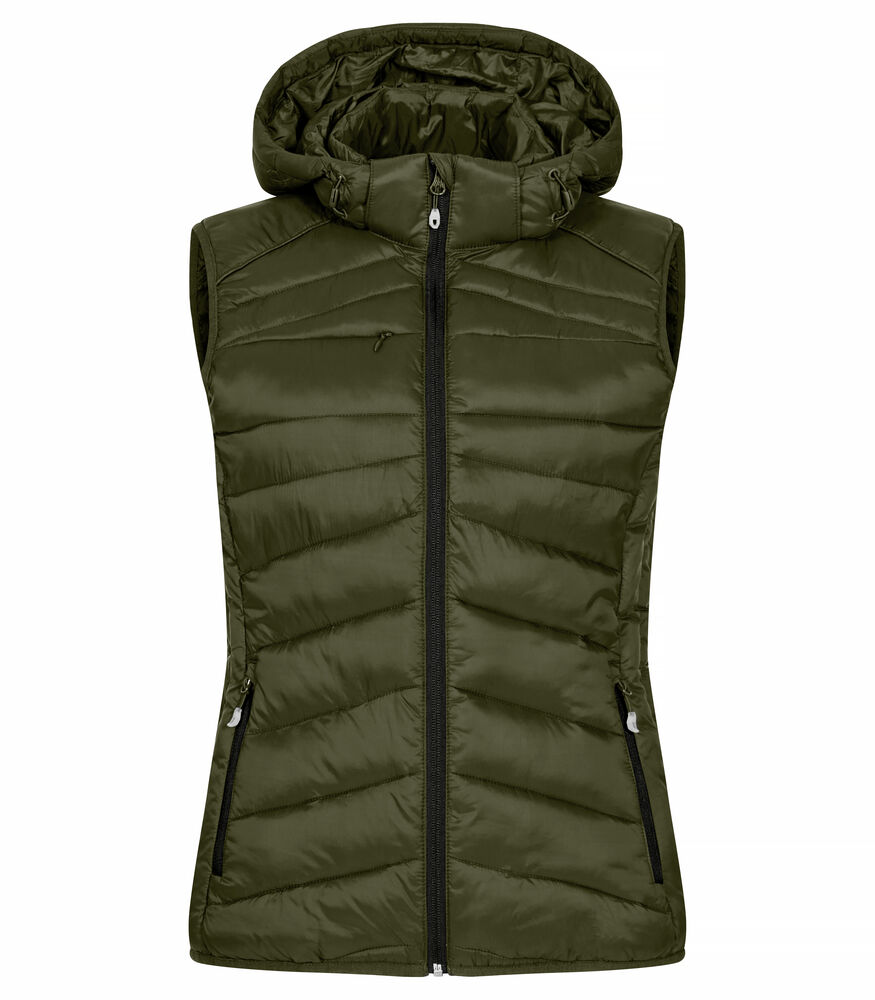 Gilet doudoune sans manches à capuche femme Idaho / CLIQUE